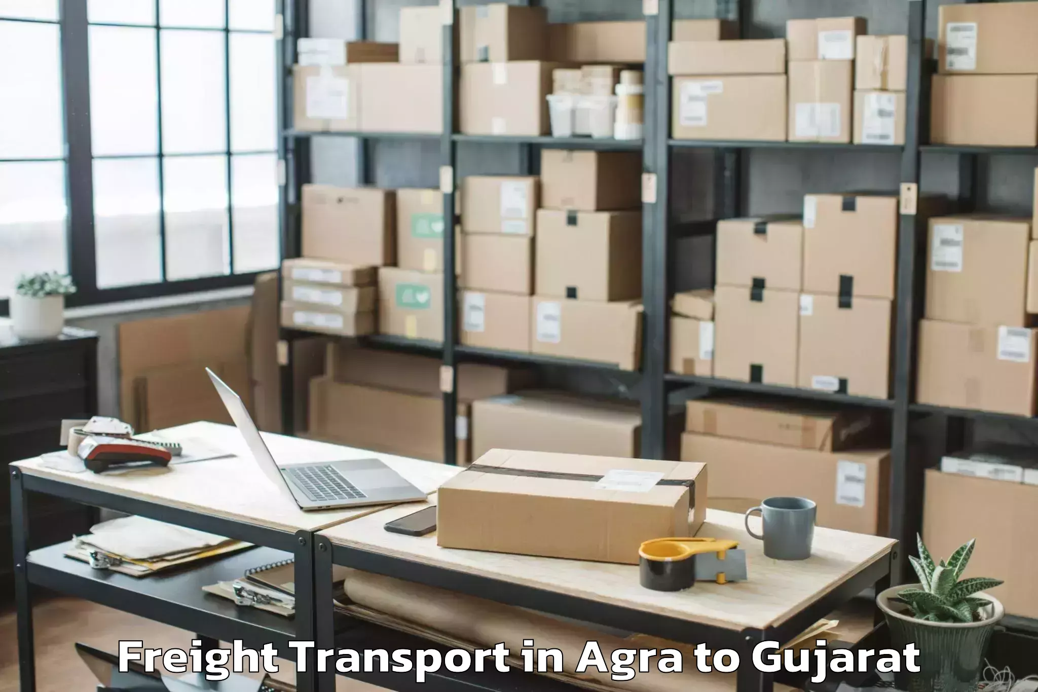 Book Agra to Amirgadh Freight Transport